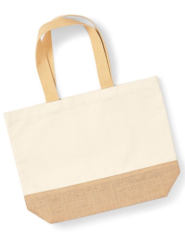 W-W451-Jute Base Canvas Bag